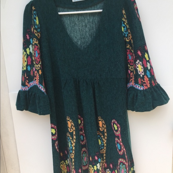 OB2-12 Tops - OB2-12 Floral Tunic High Waisted Baby-Doll Style